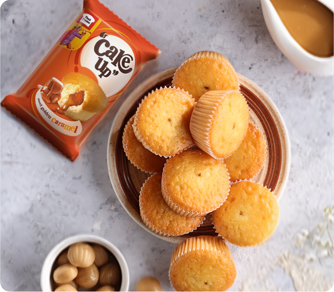 cake up golden caramel